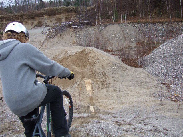 Me biking at a pit