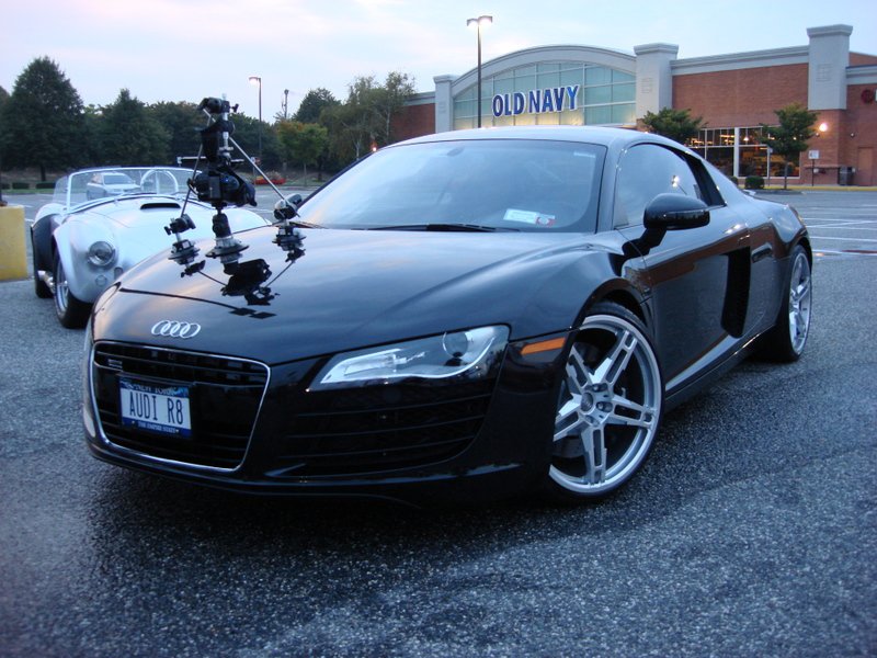 Audi R8 w/ sick camera mount