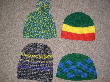 All these hats are for sale