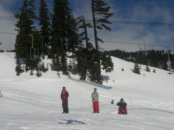 Snowboarding comp