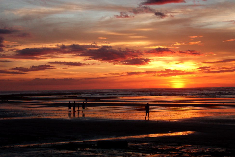 Walking on the beach