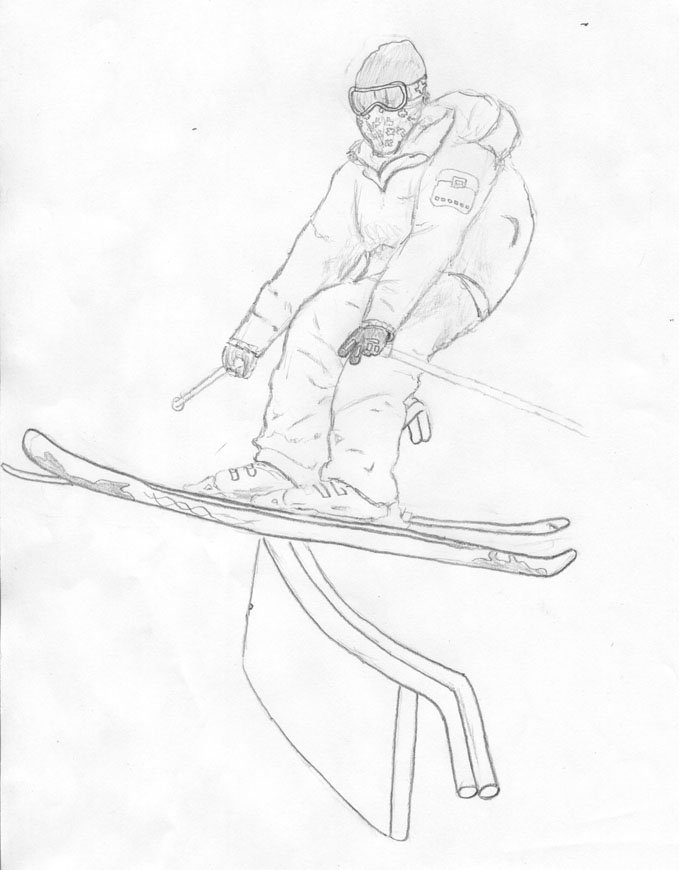 Steeze on the c rail-sketch