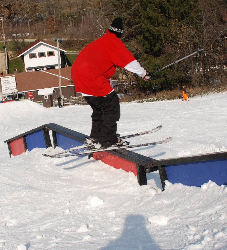 Skier Stee at the Basin