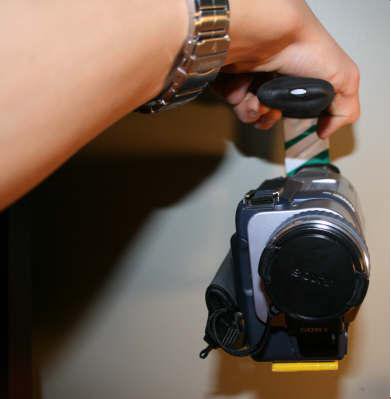 Camera and handle