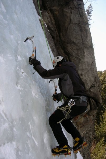 Ice Climbing in Boulder Canyon 1/26/08