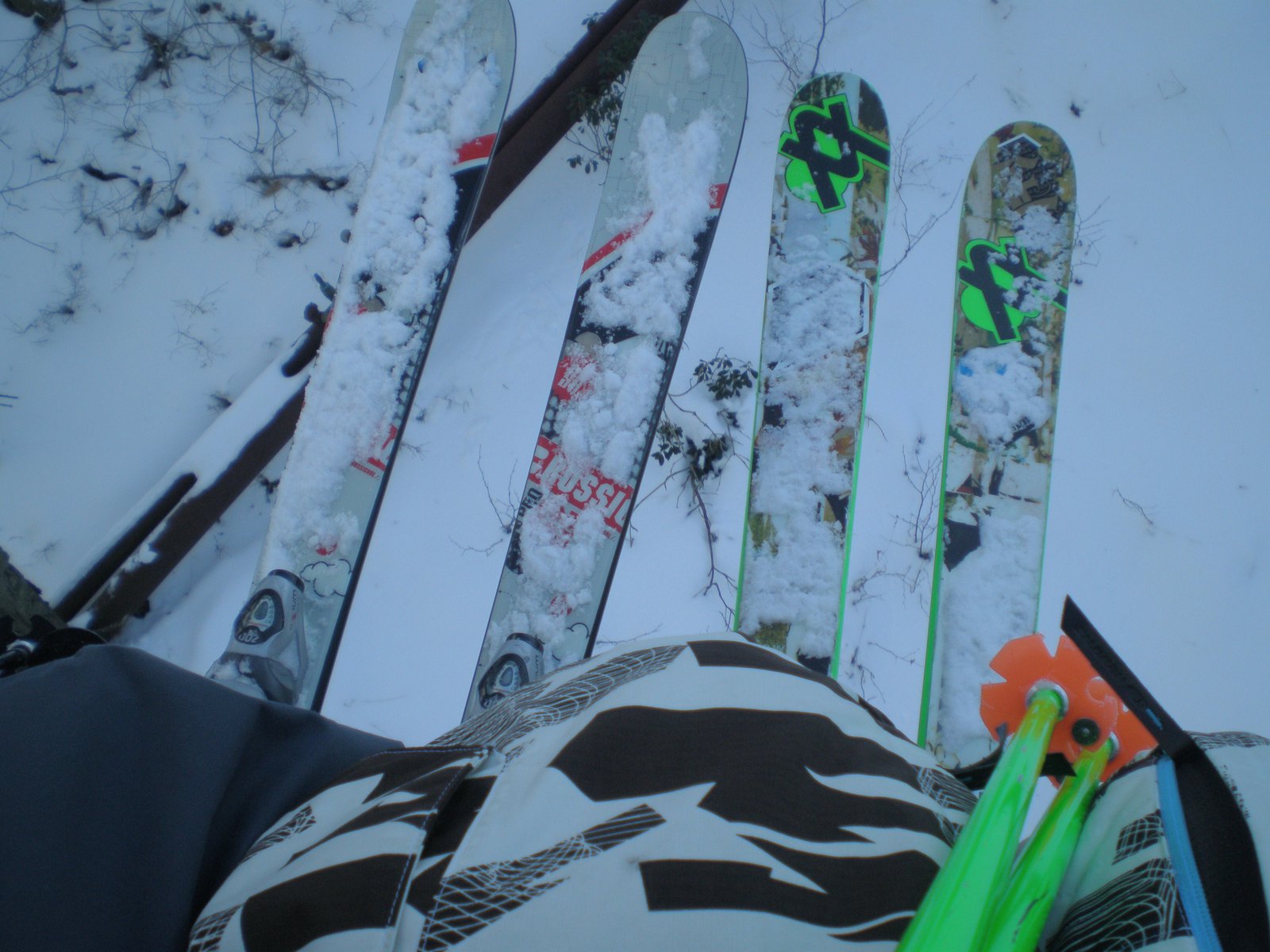 My skis r purtty