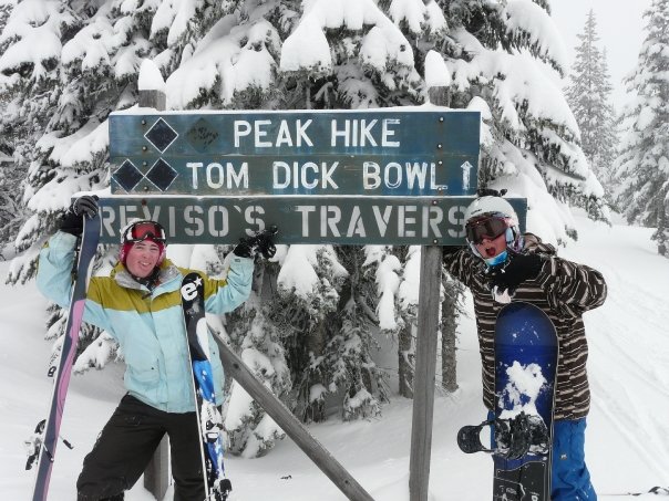 Outer ski bowl hike