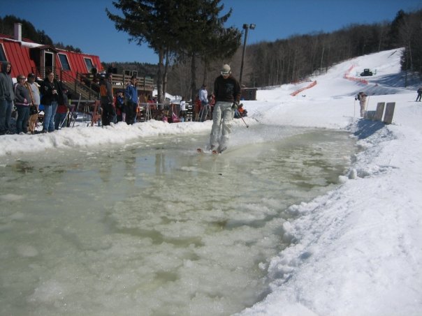 Pond skiing