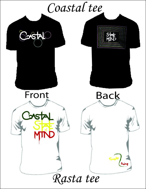 Costal State of mind tees