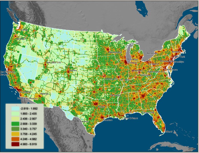 Carbon Footprint of Continental U.S.