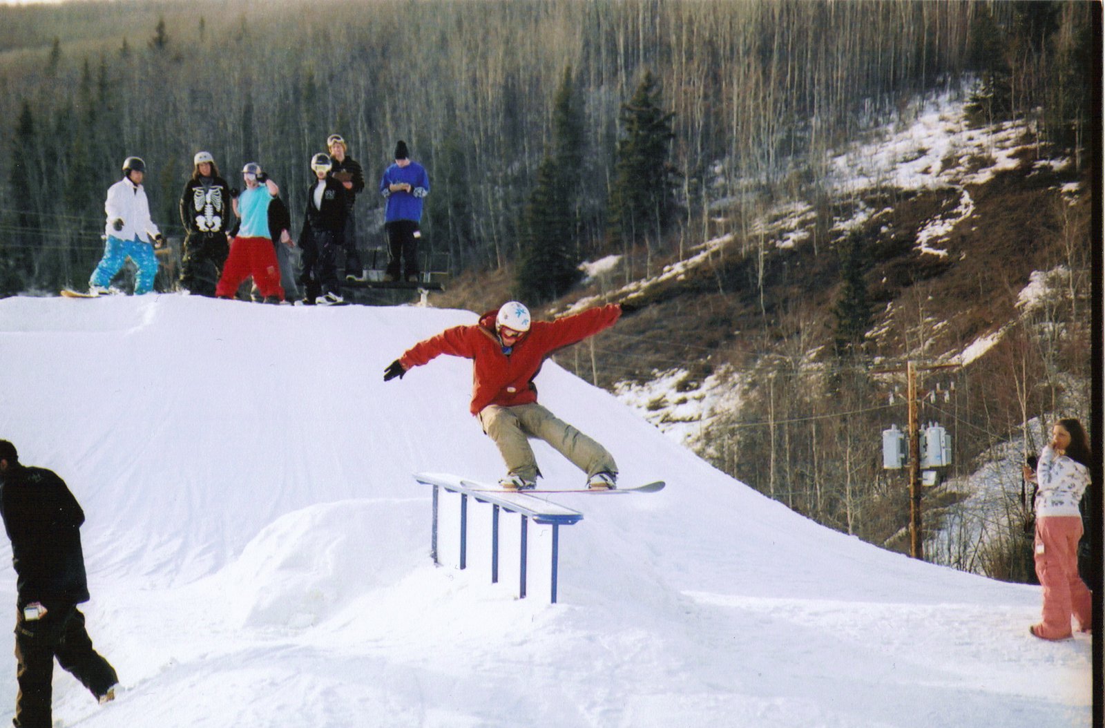 Tailslide on flat box