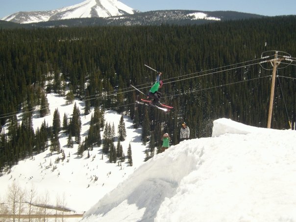 Going for a 3 Tail off Cornice