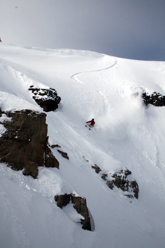 Icelantic Photo-Invite - Scott VerMerris - Icelantic Shaman - Horseshoe Couloir - Jackson Back