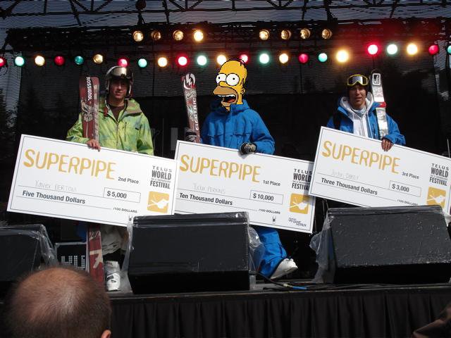 Homer wins Superpipe