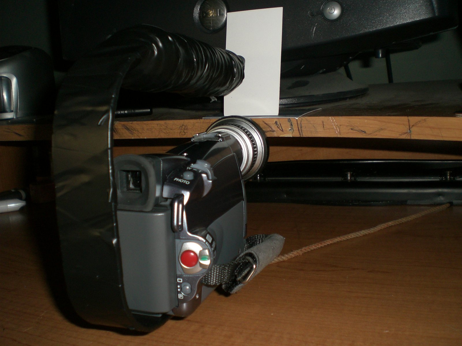 Camera with handle.