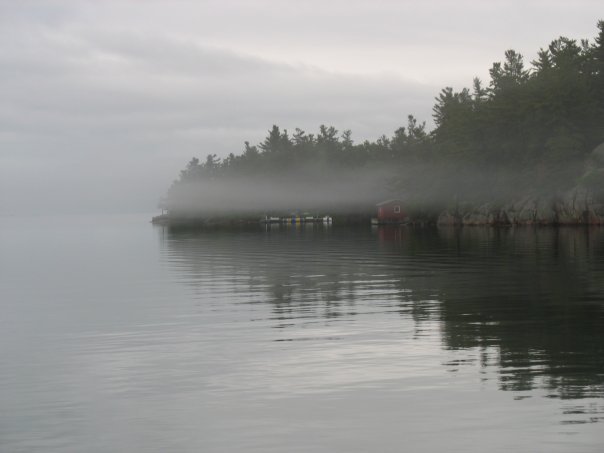 Early morning mist on the river