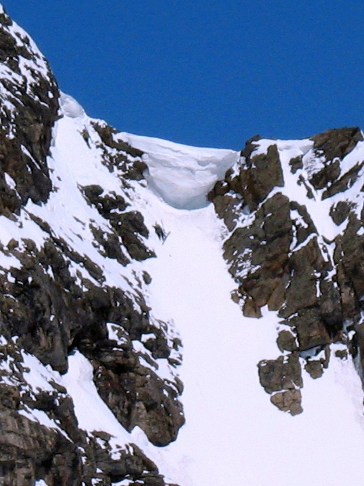 STEEP skiing off Super Star Couloir