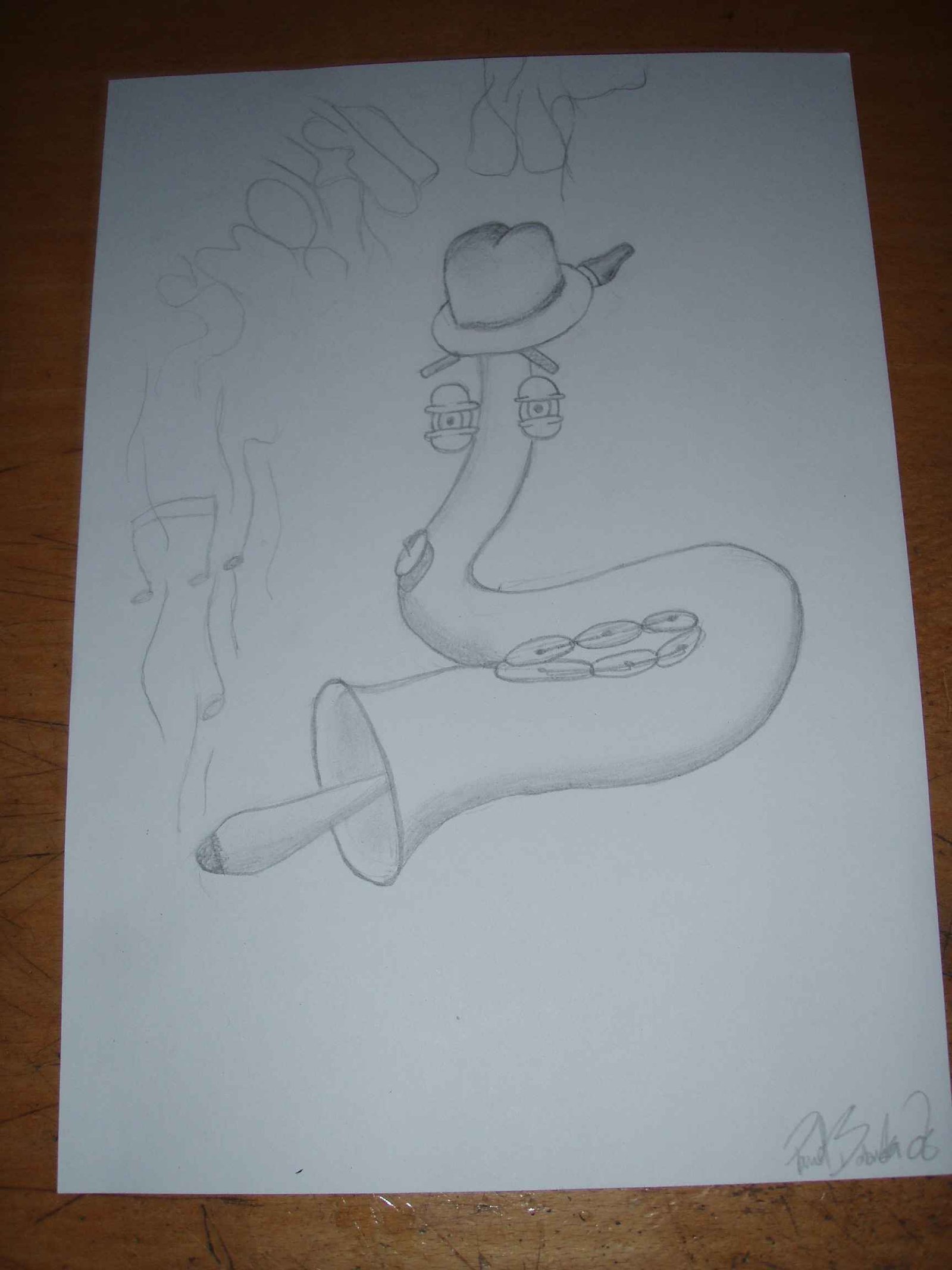 Saxophone picture i did for this kid here