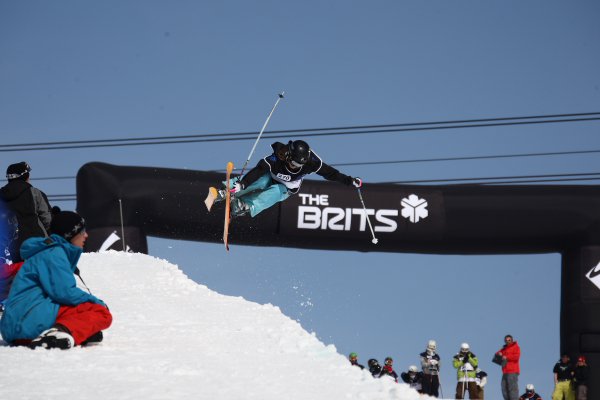 Claire Hughes in the pipe @ the Brits in Laax, CH