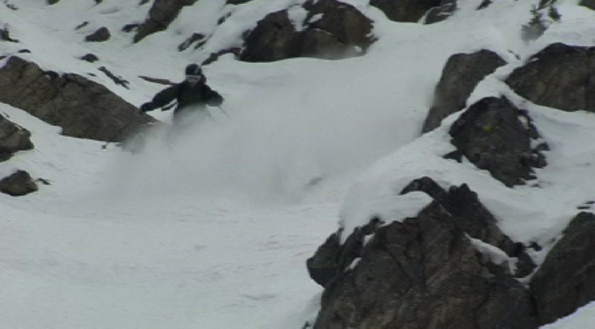 Caught in mini avalanche