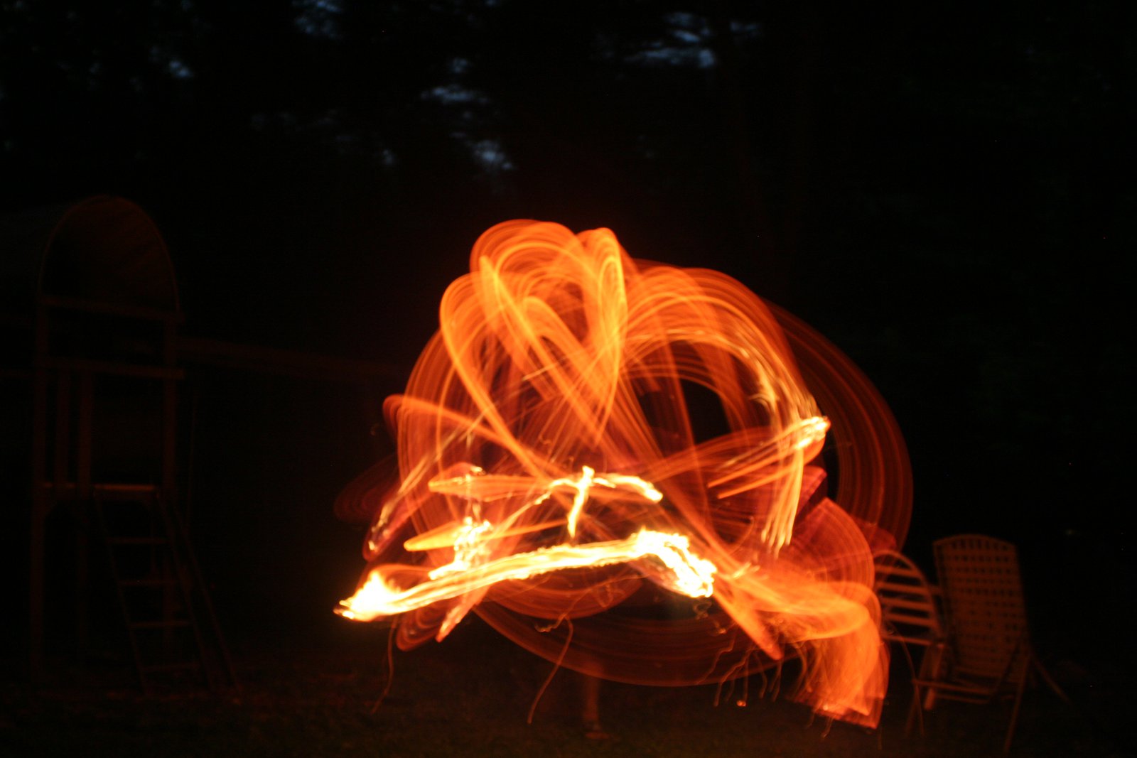 Fire dancing