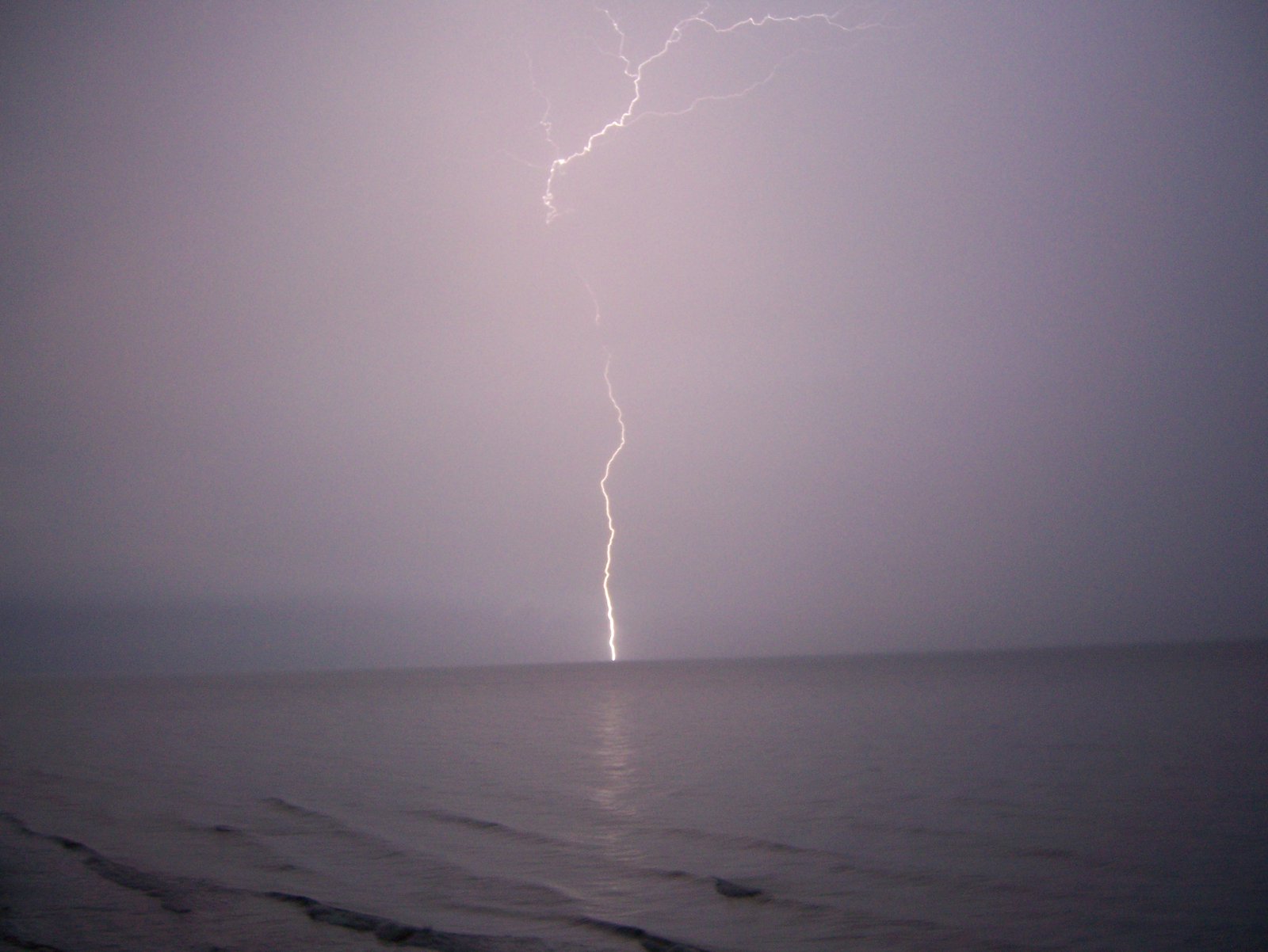 Lightning over the Atlantic