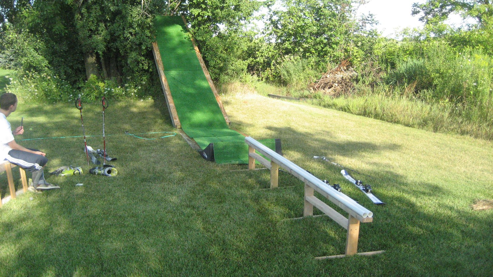 Backyard summer setup