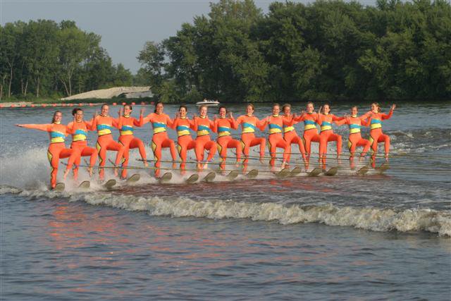 Ballet line during a show