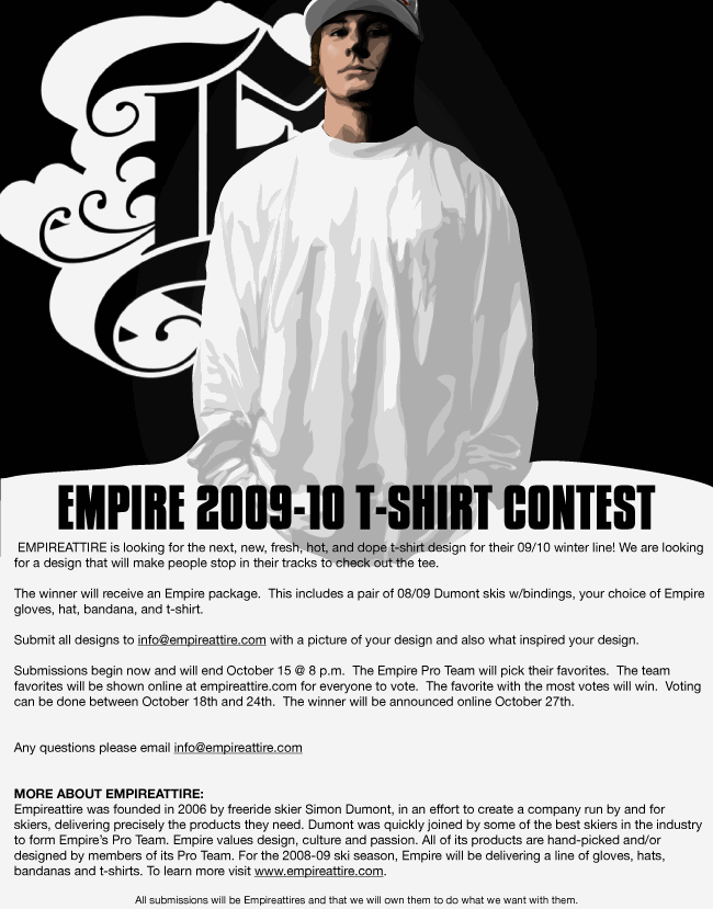 Empire Attire T-shirt Competition