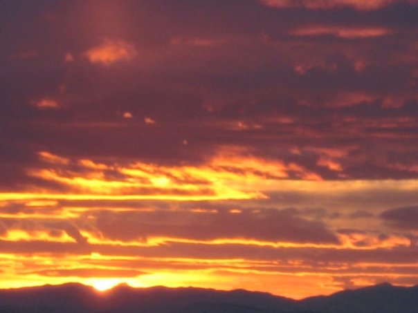 Sunset view over Salt Lake