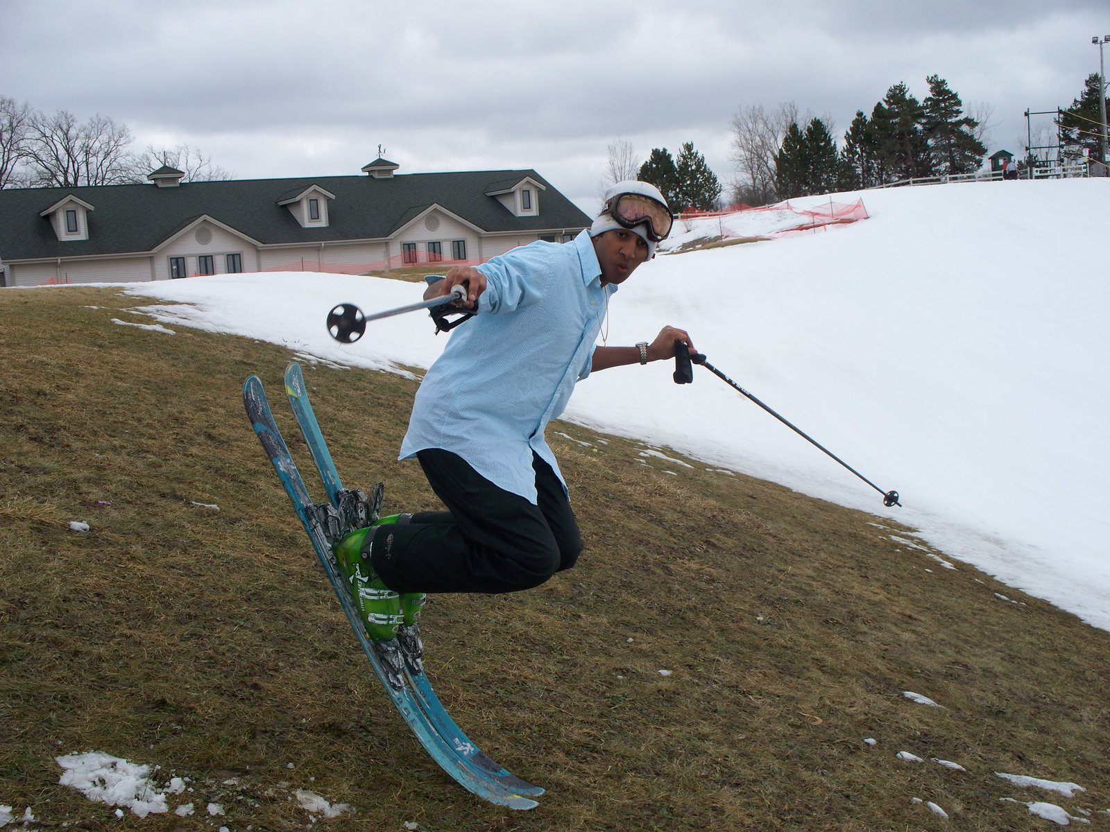 Kumar on Skis