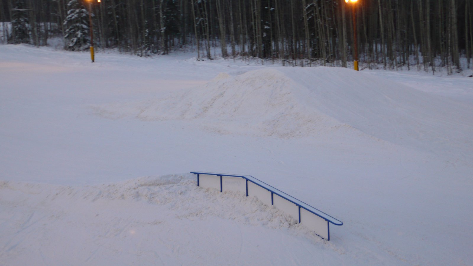 One of birch's jumps and a rail