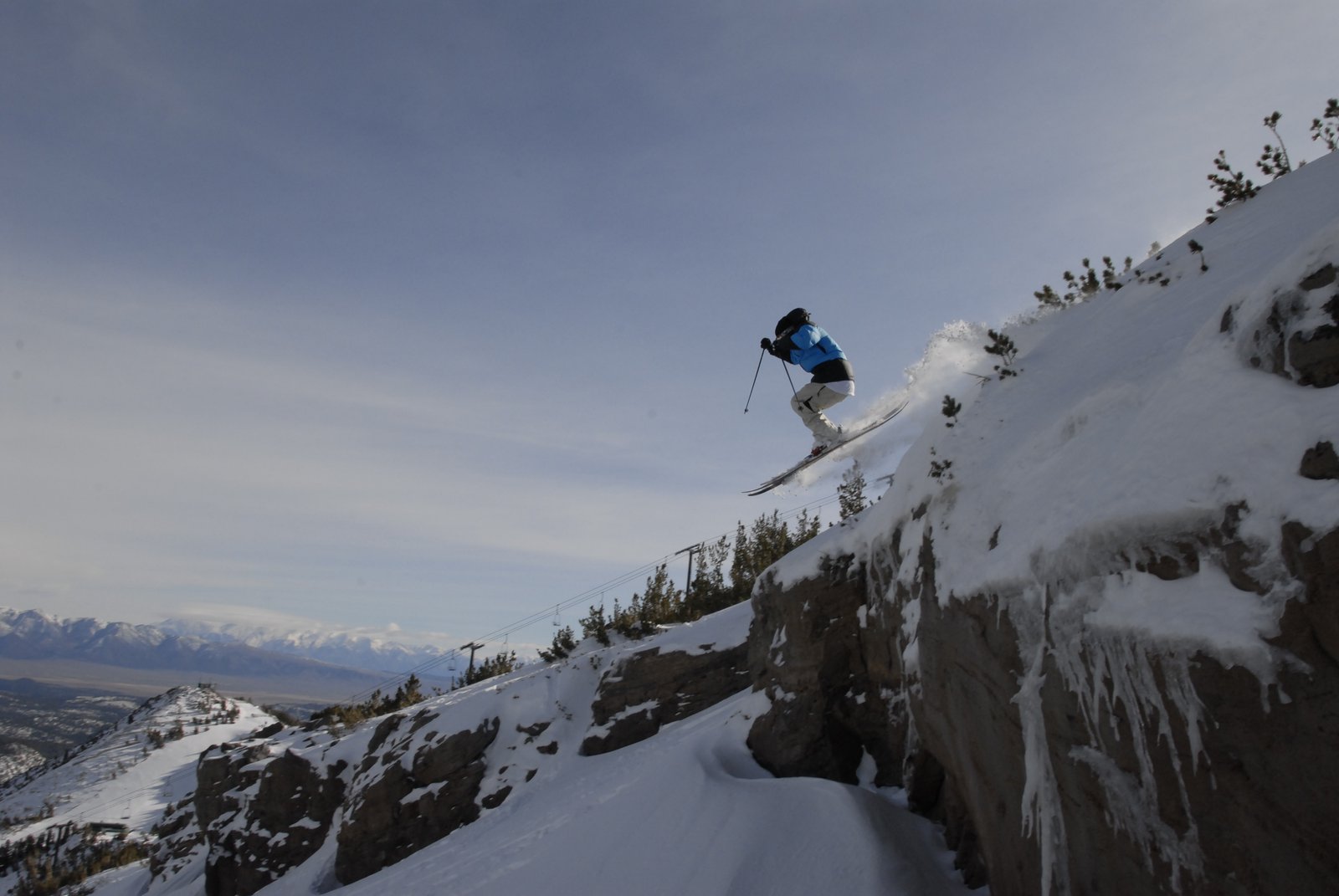 Sean Logan dropping a little cliff