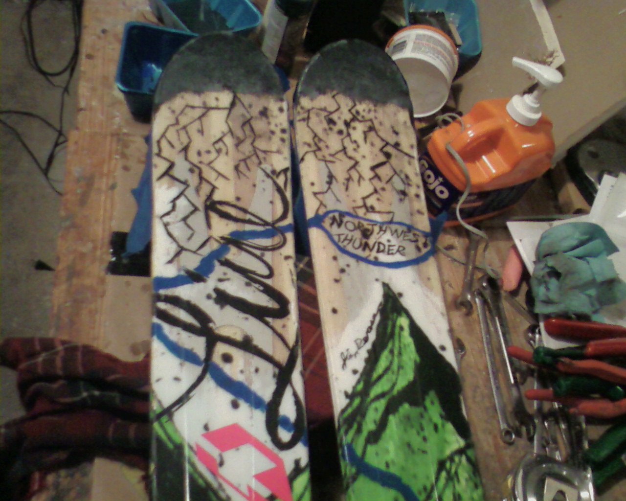 I painted my skis