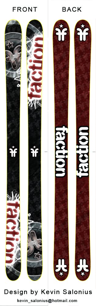 Faction skis design