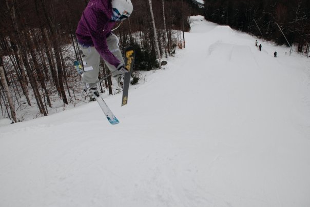 Ski grab follow Cam!
