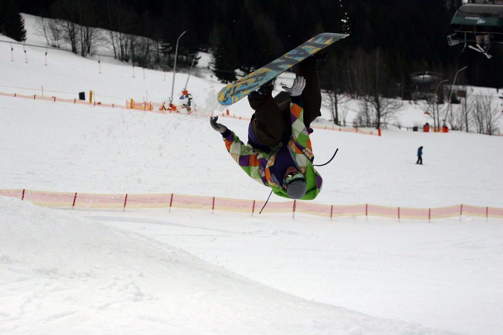 Snowboard frontflip #1