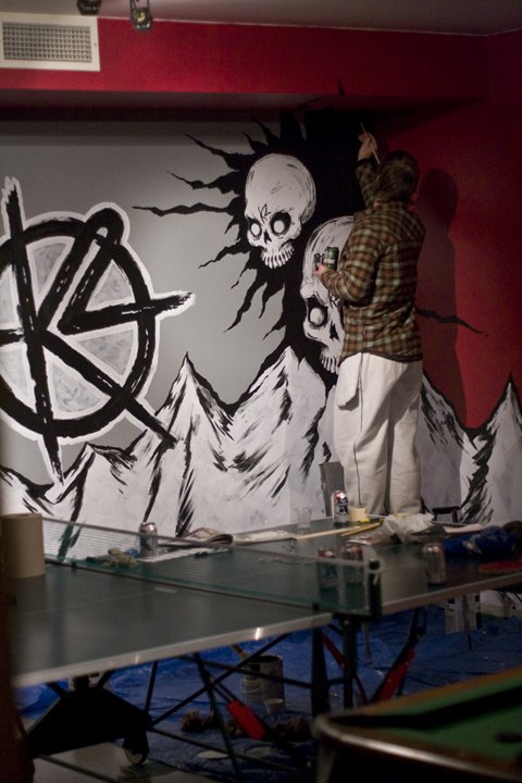 Painting Retallack's Game Room