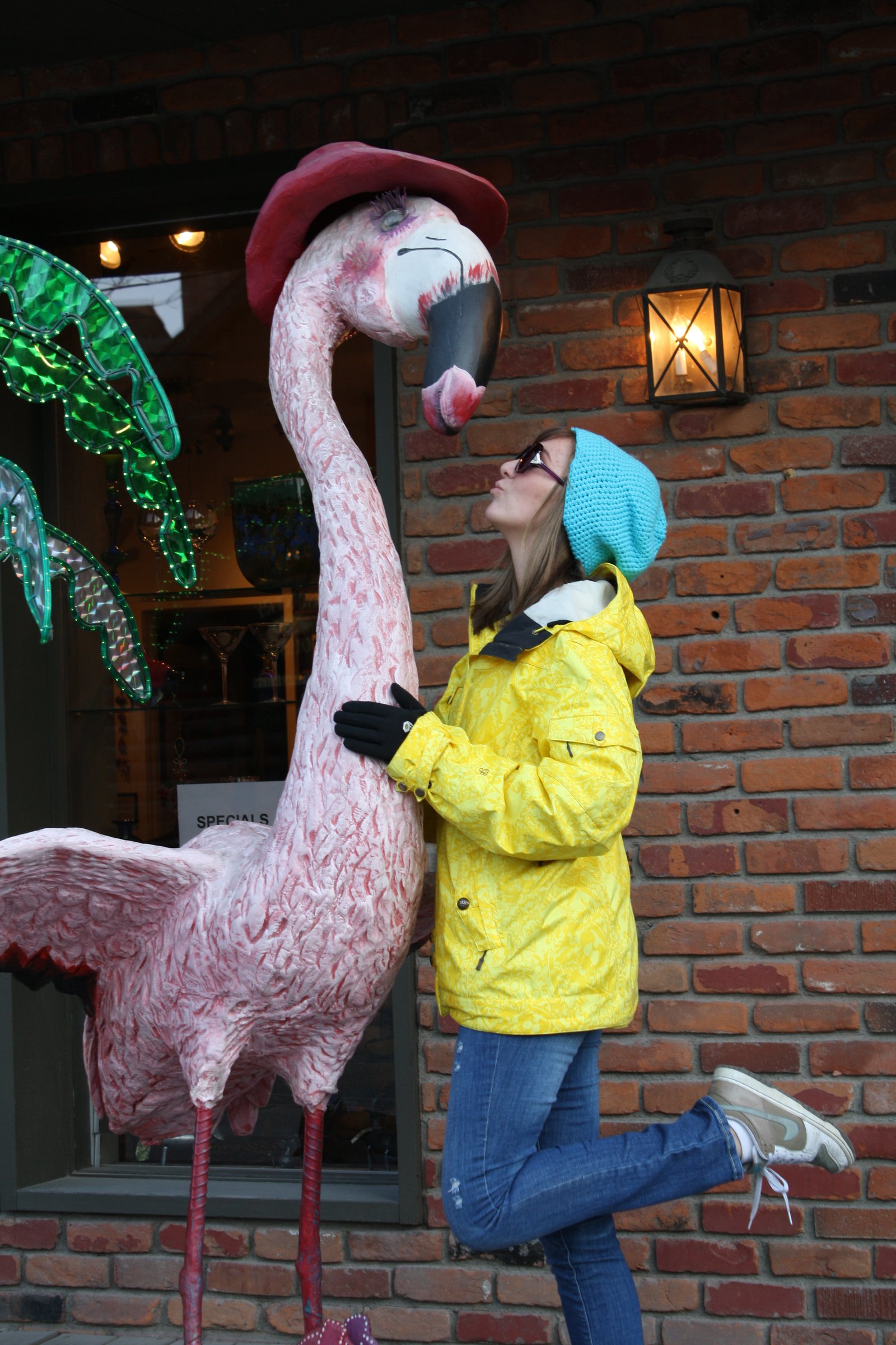 Kissin flamingos is a hobby of mine