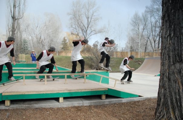 Early summer skateboard sequnce