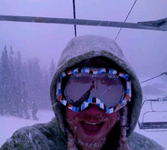 Frozen beards=joyfulness