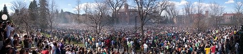 420 boulder (in front of our library)