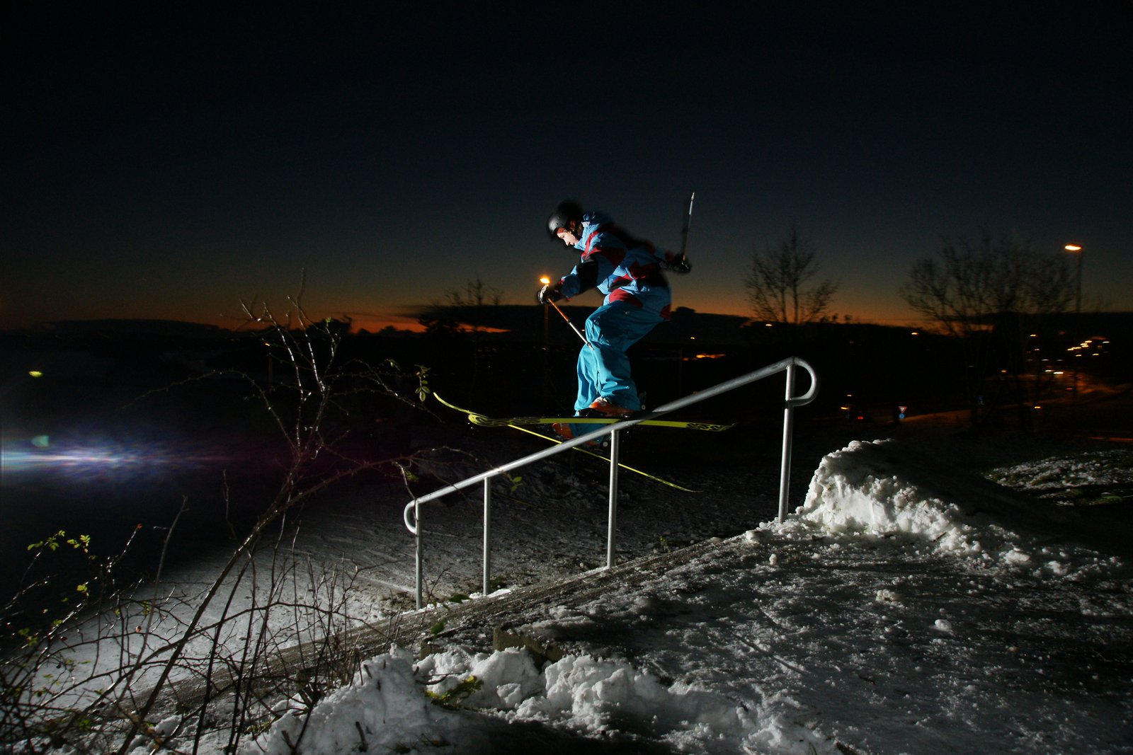 Handrail, Sundown at Tasta, Stavanger.