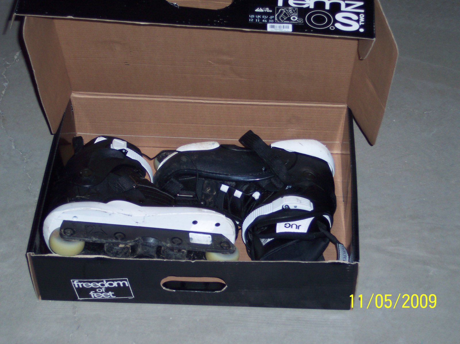 Skates in box