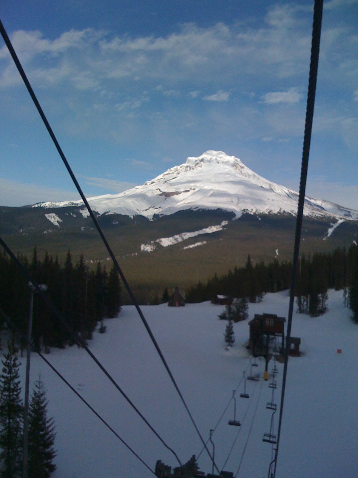 Ski bowl looking at Mt. Hood