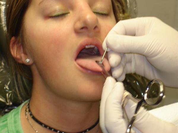 Hey! Let's pierce my tongue, that's a good idea.