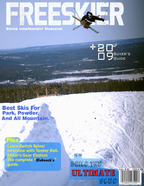 Freeskier Cover for School