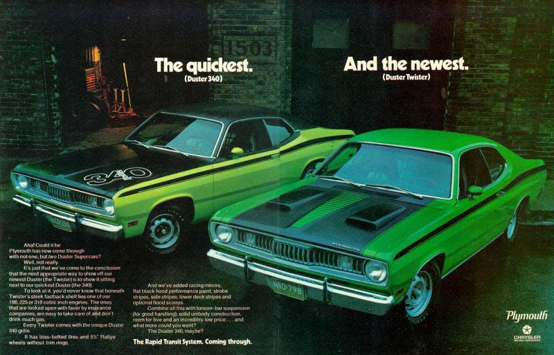 71 duster ad