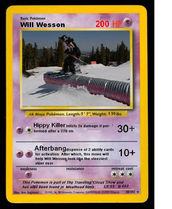 Rare limited edition Will Wesson Card