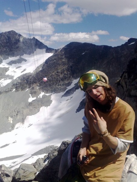 Mike chillin at the top of the Blackcomb Glacier